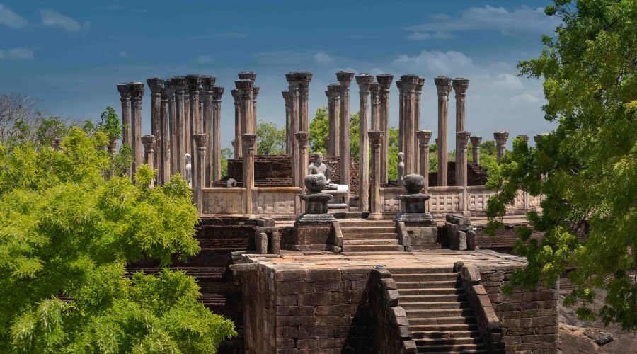 Ruins of the historical city of Polonnaruwa, Sri Lanka